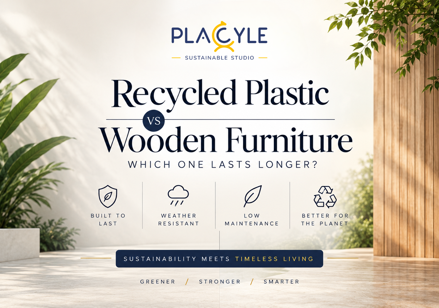 Recycled Plastic Furniture vs Wooden Furniture: Which One Lasts Longer?